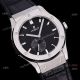Men's Hublot Classic Fusion 42mm Black Dial Black Leather Strap Watch Replica (3)_th.jpg